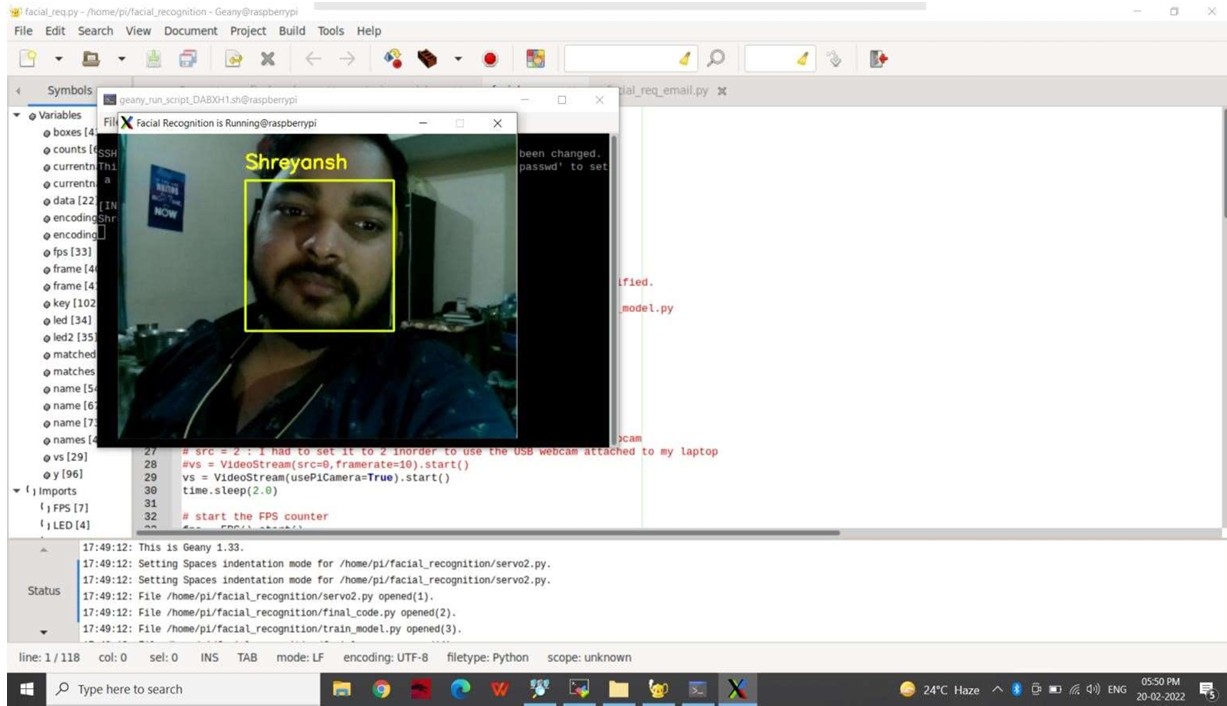 Biometric Face Recognition System